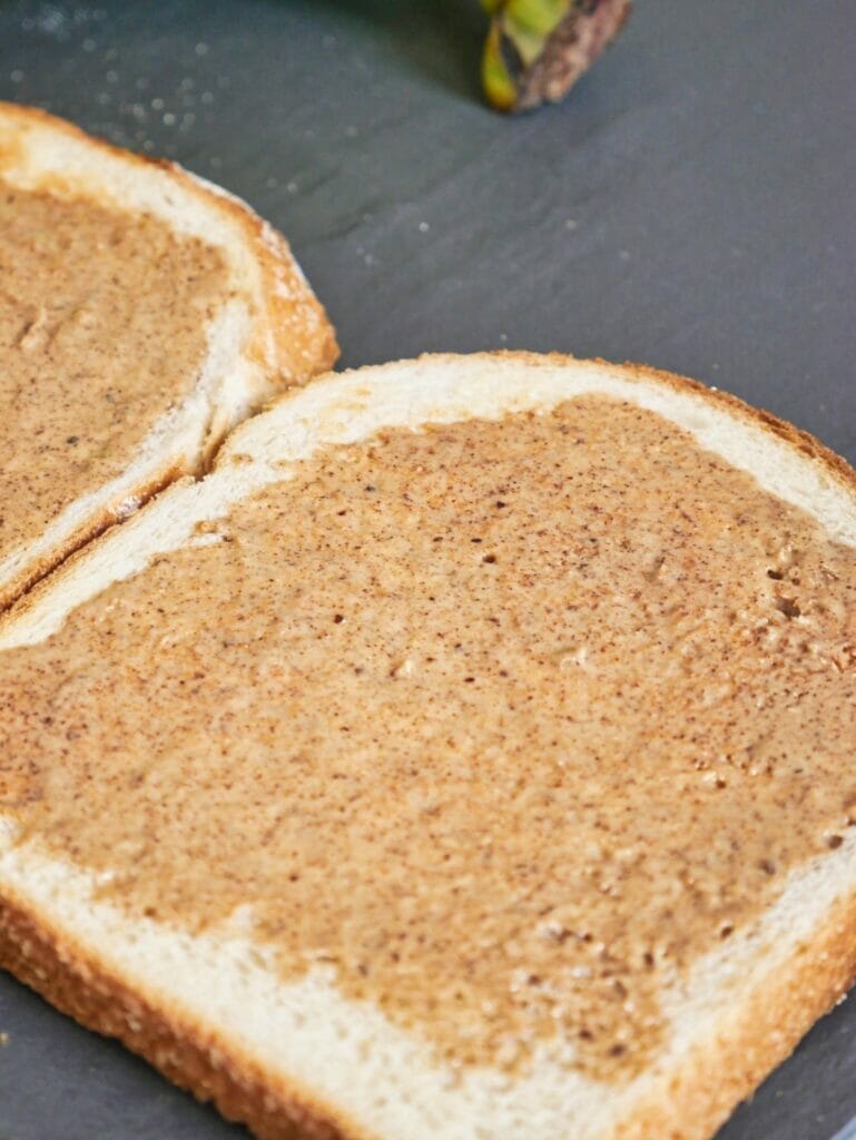 toast with almond butter