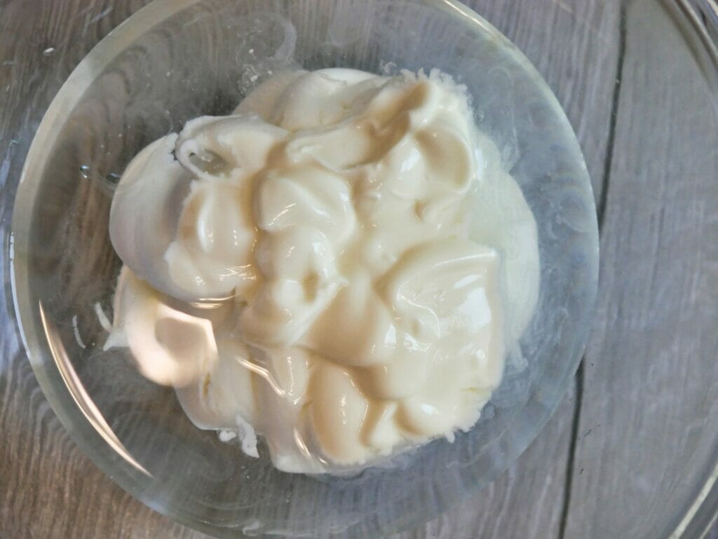 yogurt in a bowl