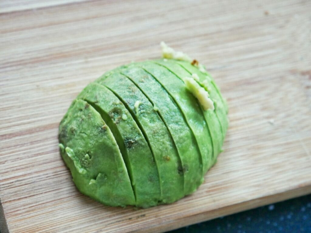 sliced up avocado