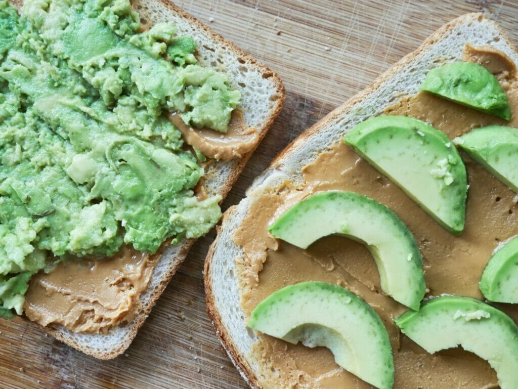 peanut butter and avocado toast