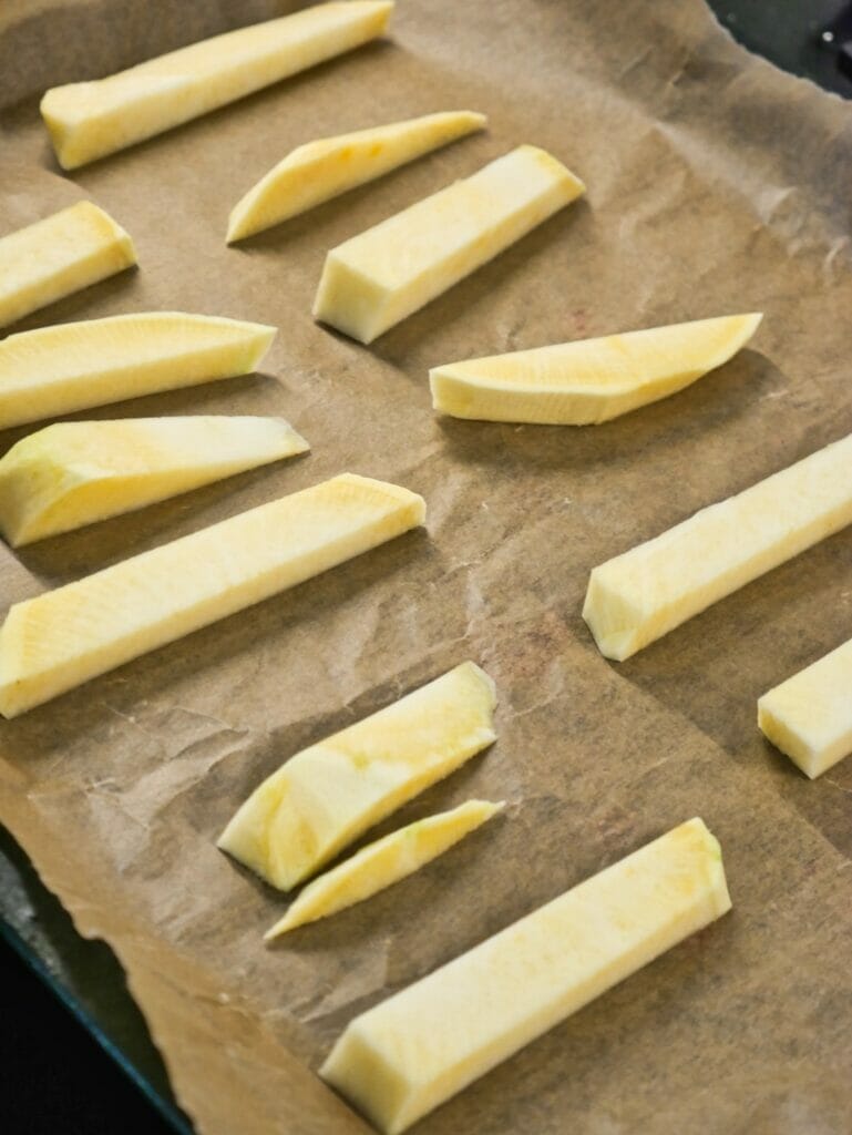 slices of rutabega