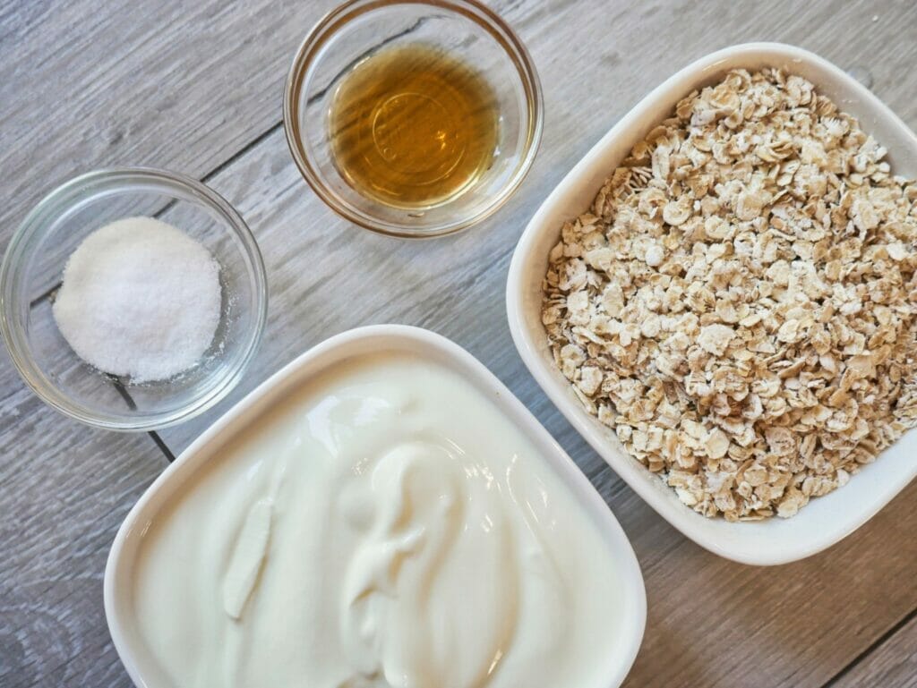 vanilla overnight oats ingredients