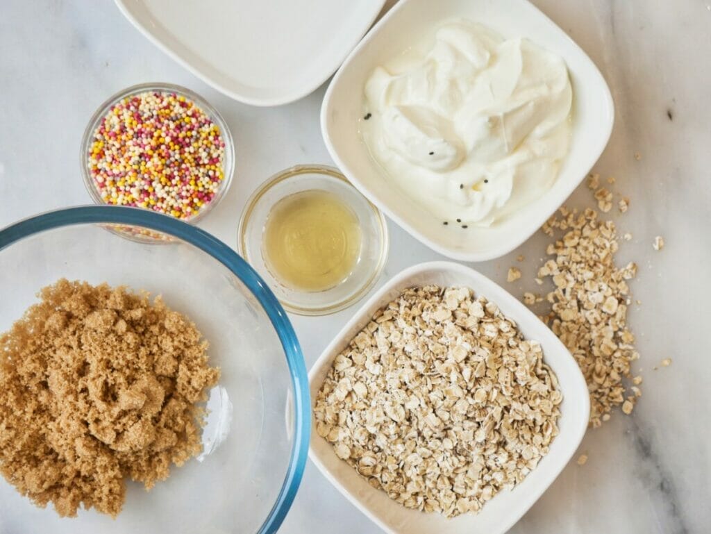 ingredients for birthday cake overnight oats