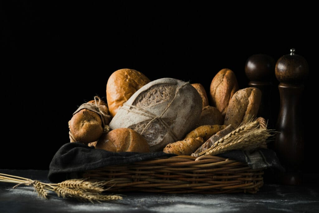 bread captions