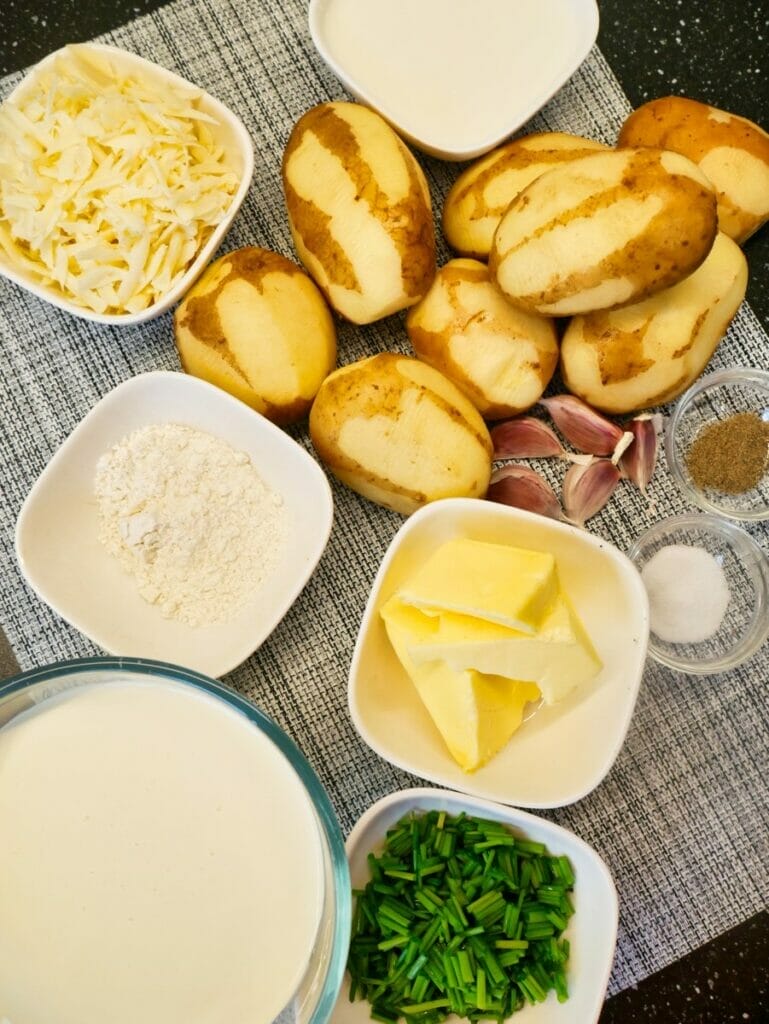 ingredients for scalloped potatoes