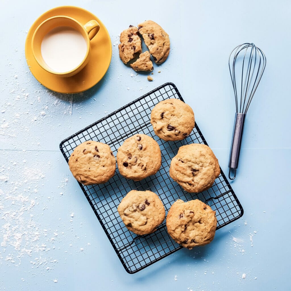 cookies on a rack