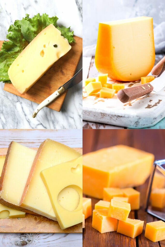 Different raclette cheese substitutions