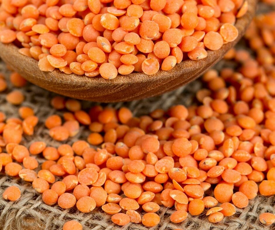 Red lentils 