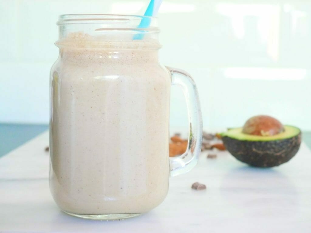 Chocolate almond butter protein shake smoothie (Keto Friendly!) No