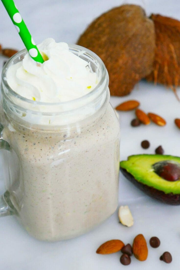 Cocoa almond butter chocolate smoothie (+ Fat Bomb Secret Ingredients!)