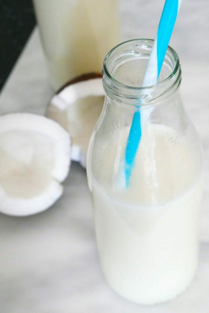 How to make the best homemade organic coconut milk easiest recipe