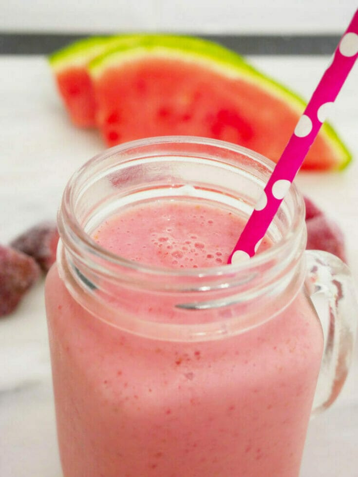 The best-tasting and freshest strawberry watermelon smoothie